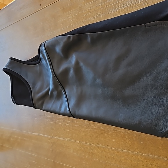 TIBI LAMB LEATHER PATCHWORK TANK - Picture 3 of 8